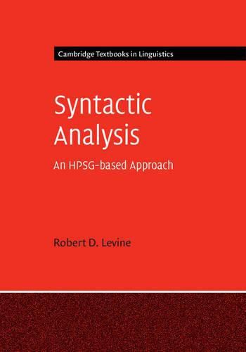 Syntactic Analysis: An HPSG-based Approach