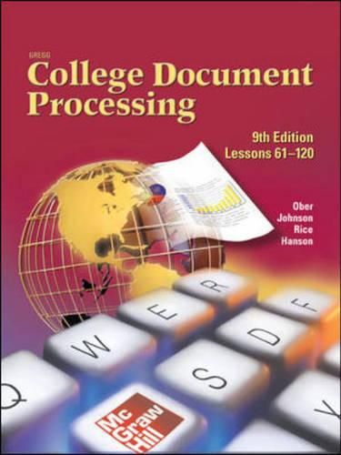 Cover image for Gregg College Keyboarding and Document Processing (GDP), Take Home Version, Kit 2 for Word 2003 (Lessons 61-120)