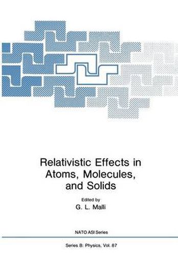 Cover image for Relativistic Effects in Atoms, Molecules, and Solids