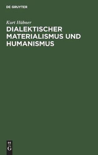 Cover image for Dialektischer Materialismus und Humanismus