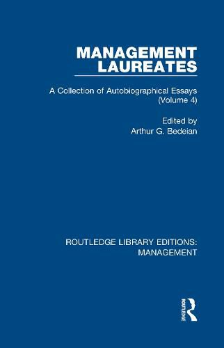 Cover image for Management Laureates: A Collection of Autobiographical Essays (Volume 4)