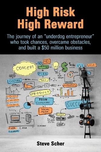 Cover image for High Risk, High Reward: The journey of an  underdog entrepreneur  who took chances, overcame obstacles, and built a $50 million business.