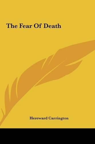 Cover image for The Fear of Death the Fear of Death