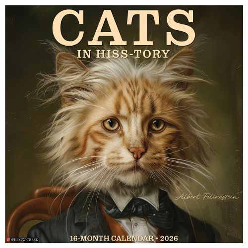 Cover image for Cats in Hiss-Tory 12 X 12 Wall Calendar