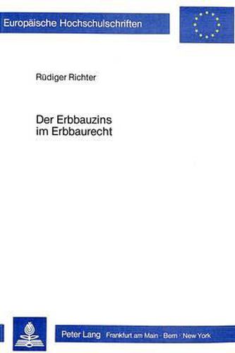Cover image for Der Erbbauzins Im Erbbaurecht