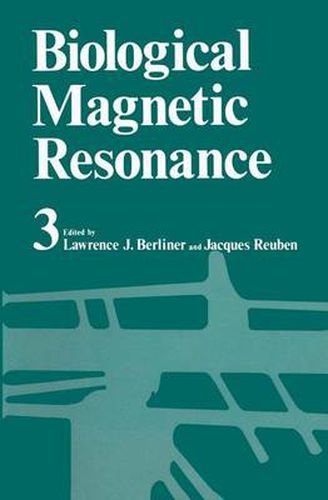 Cover image for Biological Magnetic Resonance Volume 3