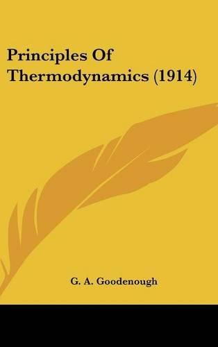 Cover image for Principles of Thermodynamics (1914)