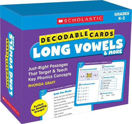 Cover image for Decodable Cards: Long Vowels & More
