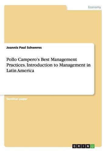 Cover image for Pollo Campero's Best Management Practices. Introduction to Management in Latin America