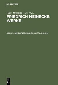 Cover image for Die Entstehung des Historismus