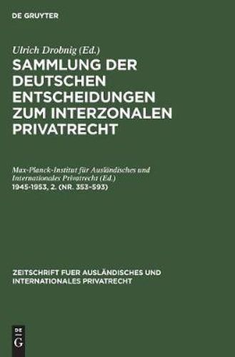 Cover image for 1945-1953, 2. (Nr. 353-593)