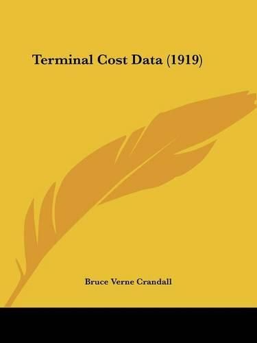 Cover image for Terminal Cost Data (1919)