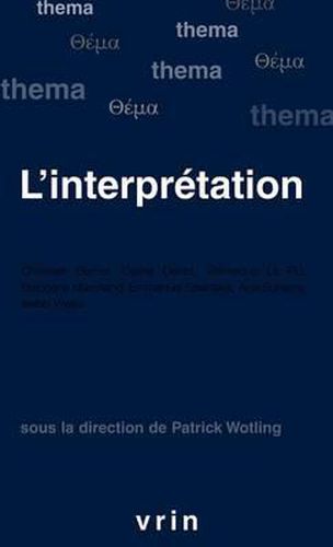 Cover image for L'Interpretation