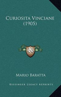 Cover image for Curiosita Vinciane (1905)