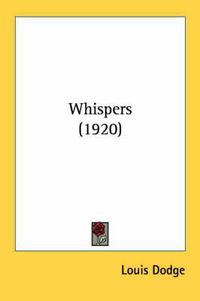 Cover image for Whispers (1920)