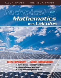 Cover image for Technical Mathematics with Calculus 6E Binder Ready Version