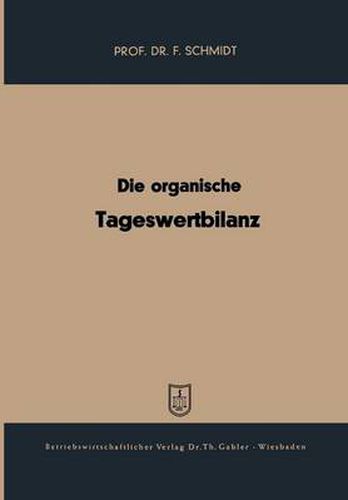 Cover image for Die Organische Tageswertbilanz
