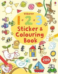 Cover image for 123 Sticker and Colouring book