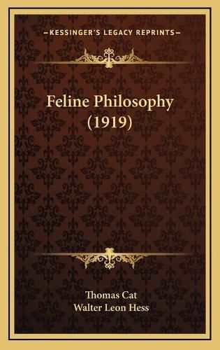 Cover image for Feline Philosophy (1919)