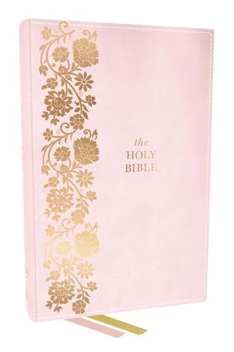 Cover image for KJV Personal Size Large Print End-of-Verse Reference Bible, Pink Leathersoft, Red Letter, Comfort Print