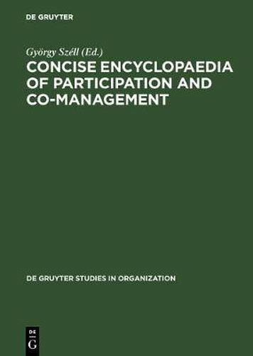 Cover image for Concise Encyclopaedia of Participation and Co-Management