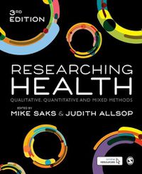 Cover image for Researching Health: Qualitative, Quantitative and Mixed Methods