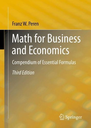 Cover image for Math for Business and Economics