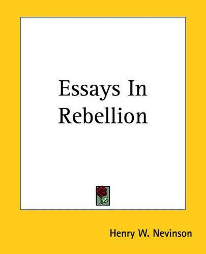 Cover image for Essays In Rebellion