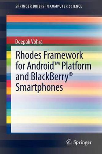 Cover image for Rhodes Framework for Android (TM) Platform and BlackBerry (R) Smartphones