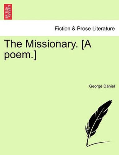 The Missionary. [a Poem.]