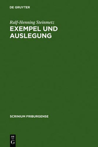 Cover image for Exempel Und Auslegung: Studien Zu Den Sieben Weisen Meistern