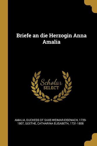 Cover image for Briefe an die Herzogin Anna Amalia