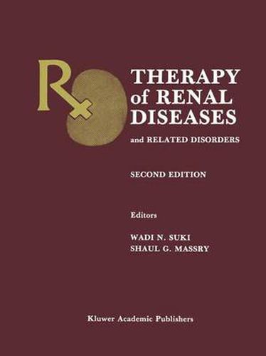 Cover image for Therapy of Renal Diseases and Related Disorders