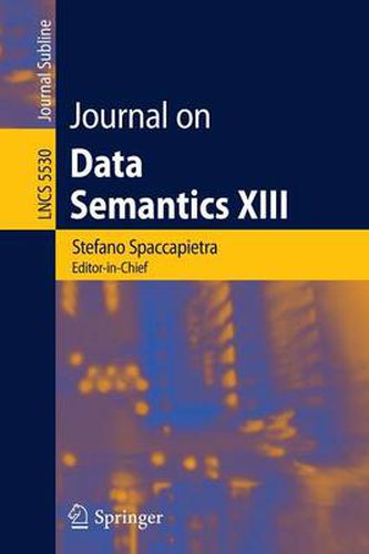 Cover image for Journal on Data Semantics XIII