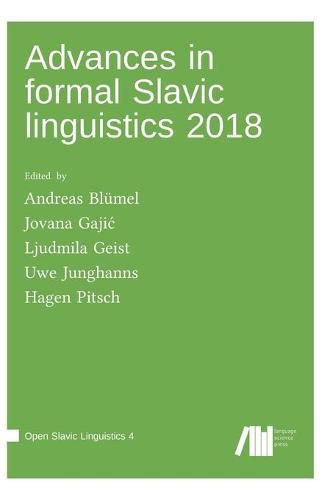 Cover image for Advances in formal Slavic linguistics 2018