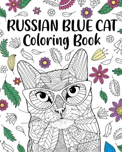 Cover image for Russian Blue Cat Coloring Book