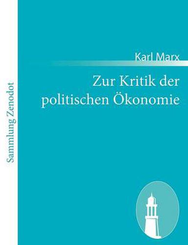 Cover image for Zur Kritik der politischen OEkonomie