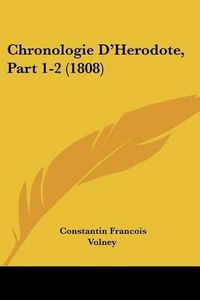 Cover image for Chronologie D'Herodote, Part 1-2 (1808)