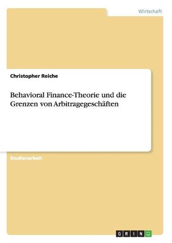 Cover image for Behavioral Finance-Theorie und die Grenzen von Arbitragegeschaften