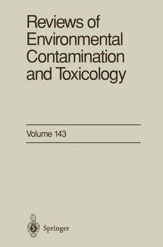 Cover image for Reviews of Environmental Contamination and Toxicology: Continuation of Residue Reviews