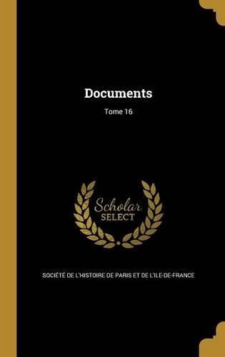 Cover image for Documents; Tome 16