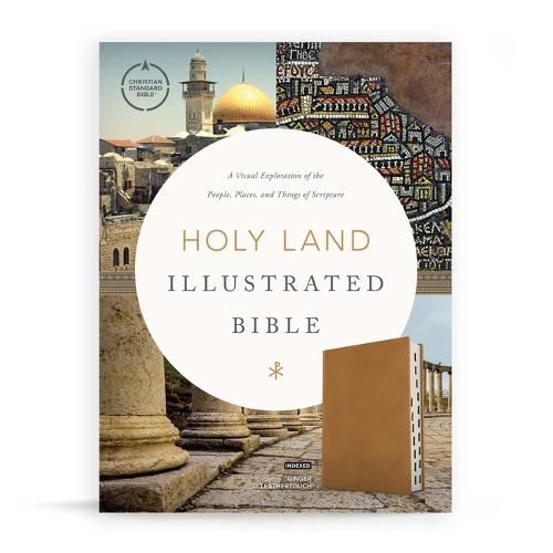 Cover image for CSB Holy Land Illustrated Bible, Ginger LeatherTouch, Indexe