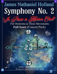 Cover image for Symphony No. 2 (In Praise to Haitian Gods): For Orchestra in Three Movements, Individual Instrument Parts