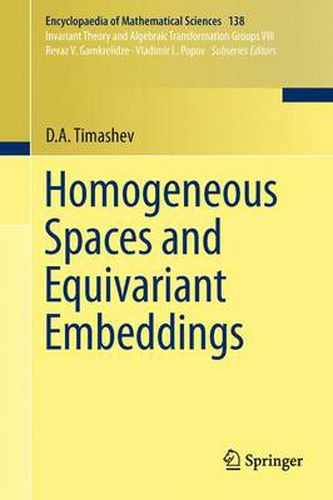 Cover image for Homogeneous Spaces and Equivariant Embeddings