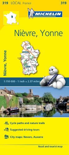 Nievre, Yonne - Michelin Local Map 319: Map