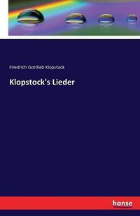 Cover image for Klopstock's Lieder