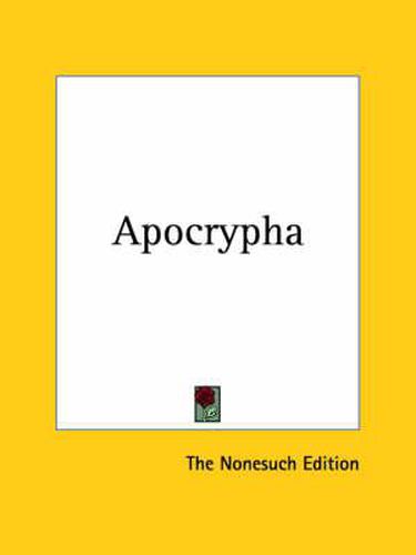 Cover image for Apocrypha