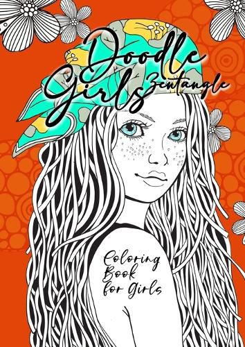 Cover image for Doodle Zentangle Girls Coloring Book for Girls