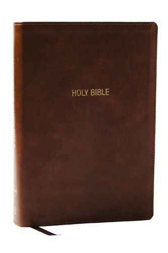 Cover image for NKJV Foundation Study Bible, Wide-Margin, Brown Leathersoft, Red Letter