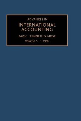 Cover image for Advances in International Accounting